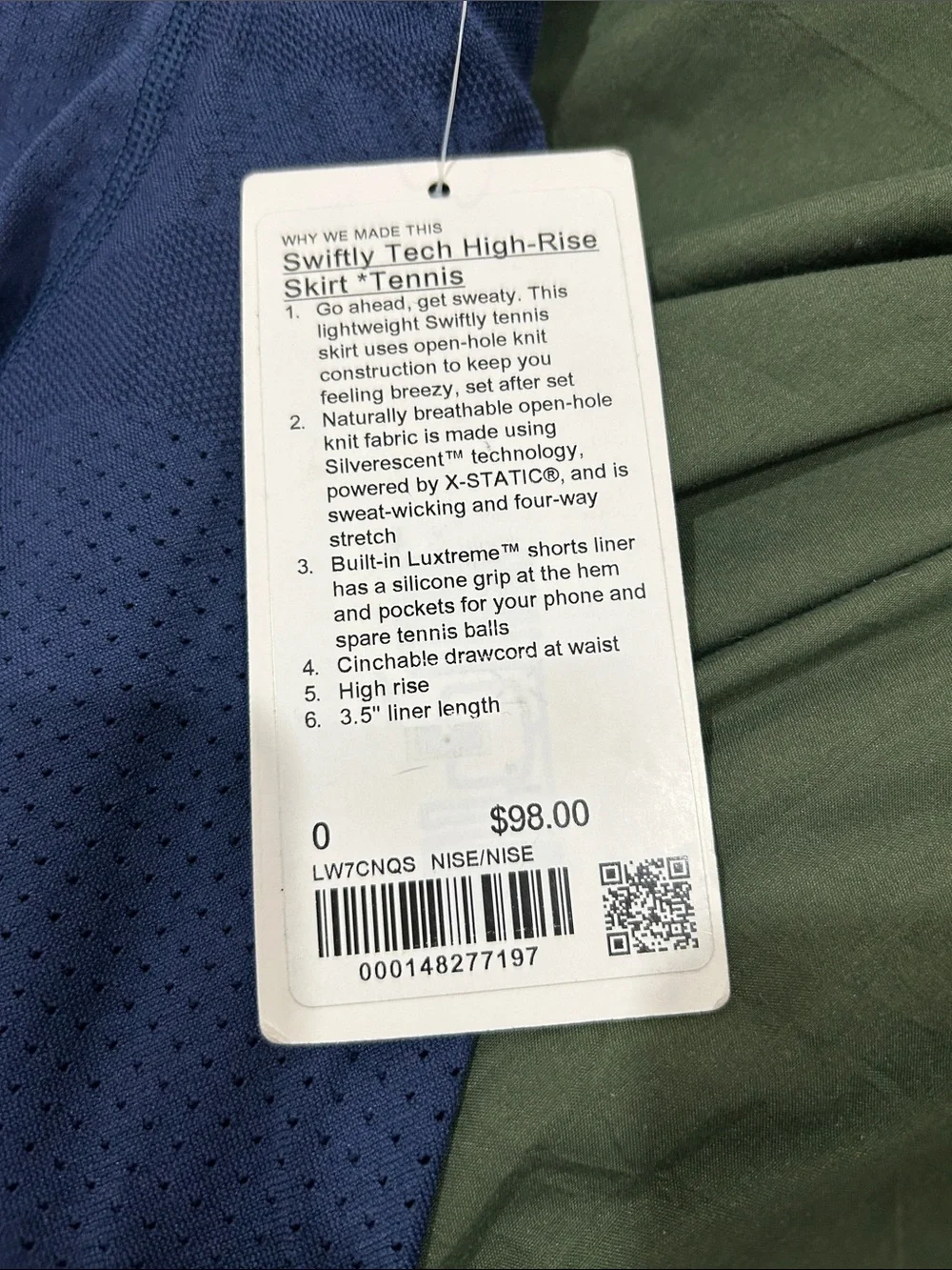 lululemon athletica Women’s Violet Perforated Workout Skort